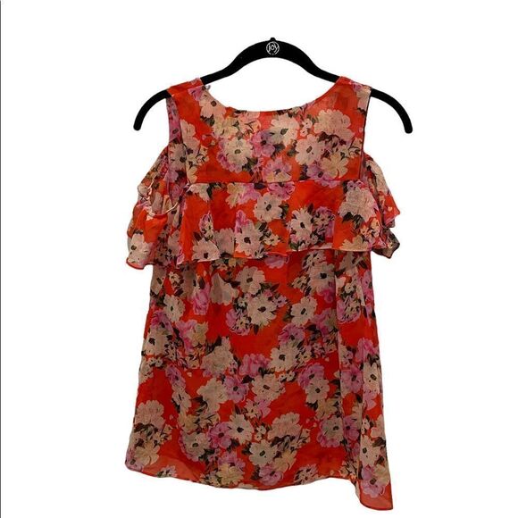 CAbi Lush Cold Shoulder Ruffle Blouse #5352 Size XS - Picture 6 of 6